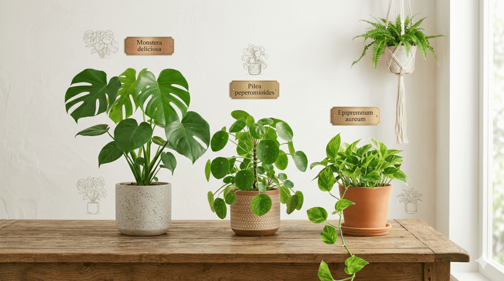 🌿 Plantas ideales para decorar tu hogar fácilmente