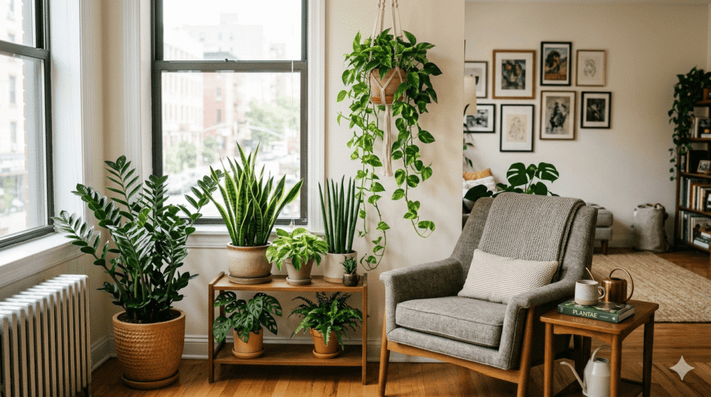 🌿 PLANTAS DE INTERIOR: QUÉ ESPECIES SOBREVIVEN MEJOR EN DEPARTAMENTOS